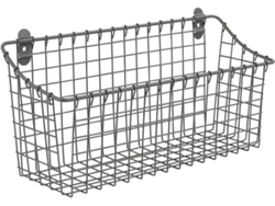 Caja de arena de metal montada en la pared - Práctica cesta de almacenamiento para