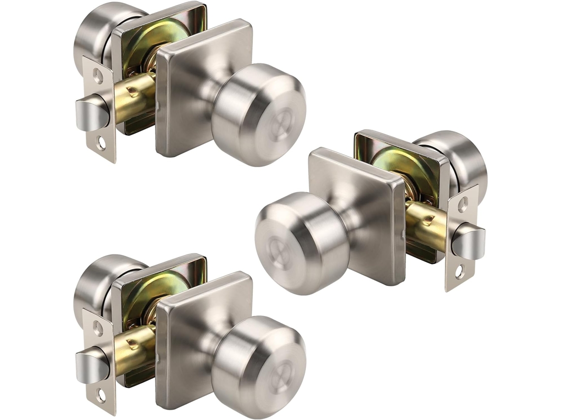 Juego De 3 Pomos Para, Fácil Instalación, Duradero, Calidad, Llave, Acero Inoxidable, Moderno, Elegante