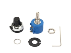 Potenciómetro Variable Ajustable De 500 Ohmios Y 2 W, Modelo 3590s-2-501l, Con Perilla Giratoria.