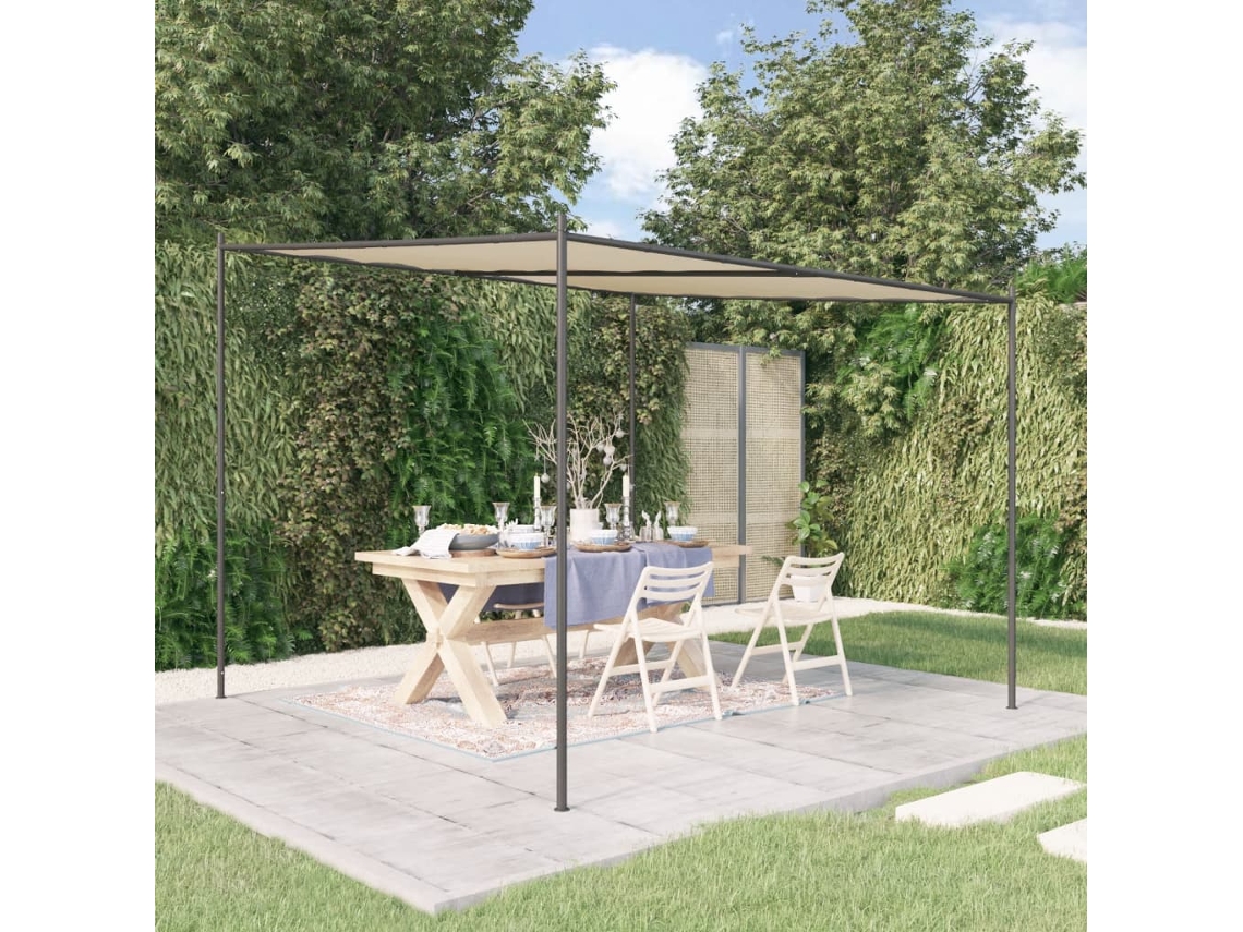Cenador 3x3 m 180 g/m² Tejido y acero beige Wsd293388 Lovely Home