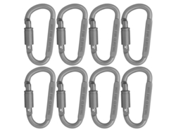 Juego De 8 Mosquetones Tácticos De Enlace Rápido Con Cierre En Forma De D De Aleación De Aluminio Para Camping, Mochilas Y Llaveros.