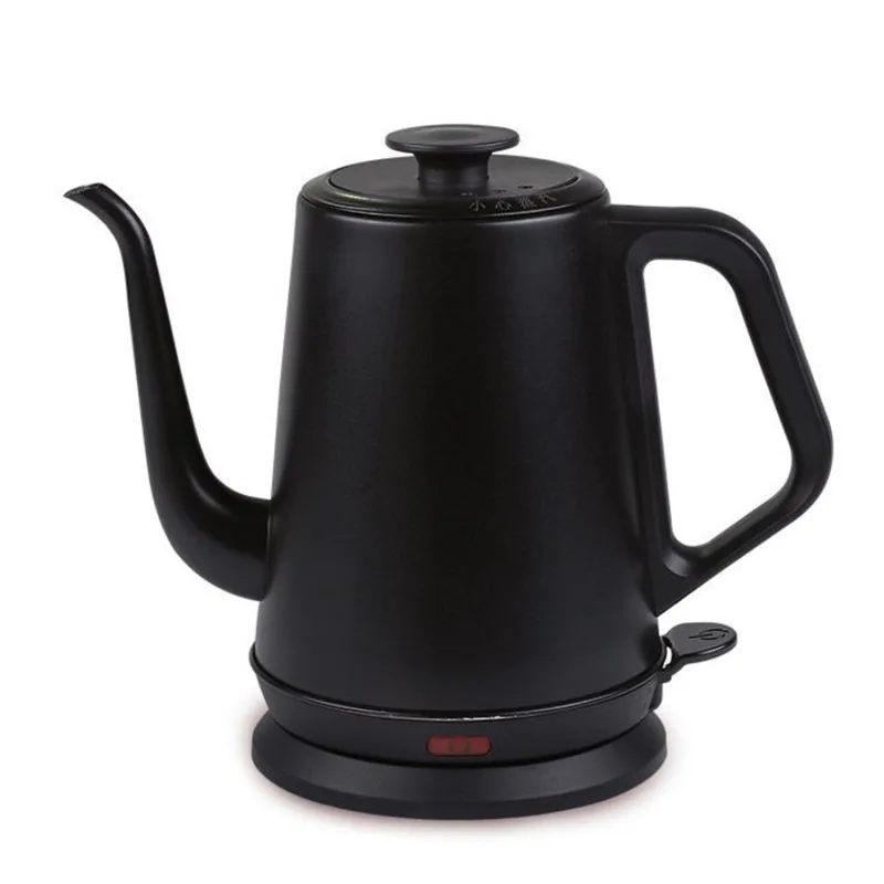 Hervidor Eléctrico (negro) De 220 V, Tetera Doméstica De Cuello De Cisne, 1,0 L, Revestimiento Interior De Acero Inoxidable 304.