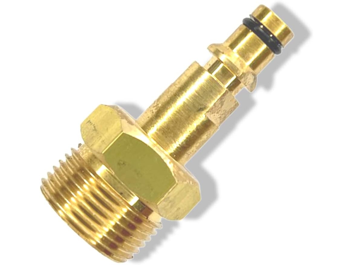 Adaptador Quick Click Compatível Com Mangueira De Alta Pressão M22 X 1,5 Ig Para Kärcher, Kränzle Etc. 5 Cm De Comprimento