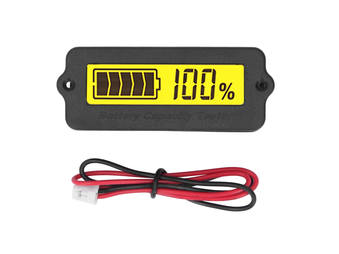 Monitor De Capacidad Y Voltaje De Batería Digital Portátil Indicador De Nivel Para Rv Y Vehículos Eléctricos 12v