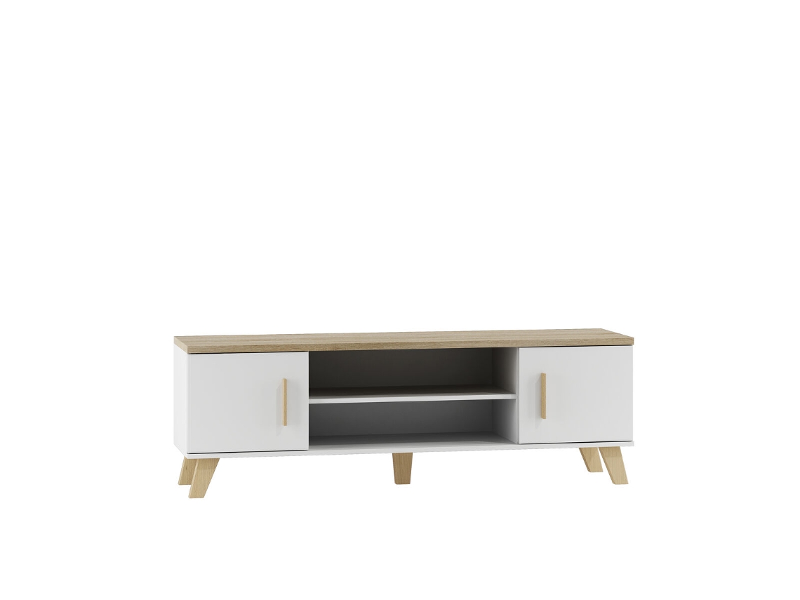 Mueble de TV CAMA MEBLE RTV LOTTA 160 2D2K Blanco 160x53x40 cm