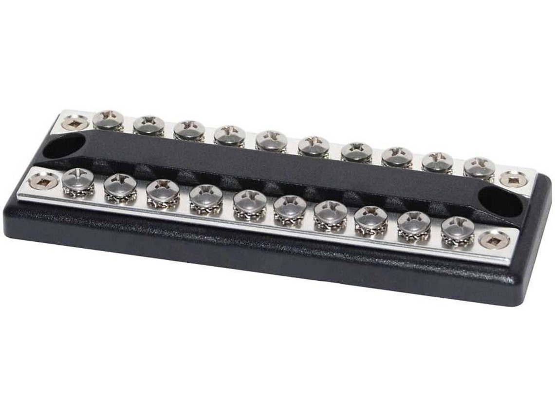 Tomada Elétrica BLUE SEA Dualbus 100A Busbar 10 Circuit Negro