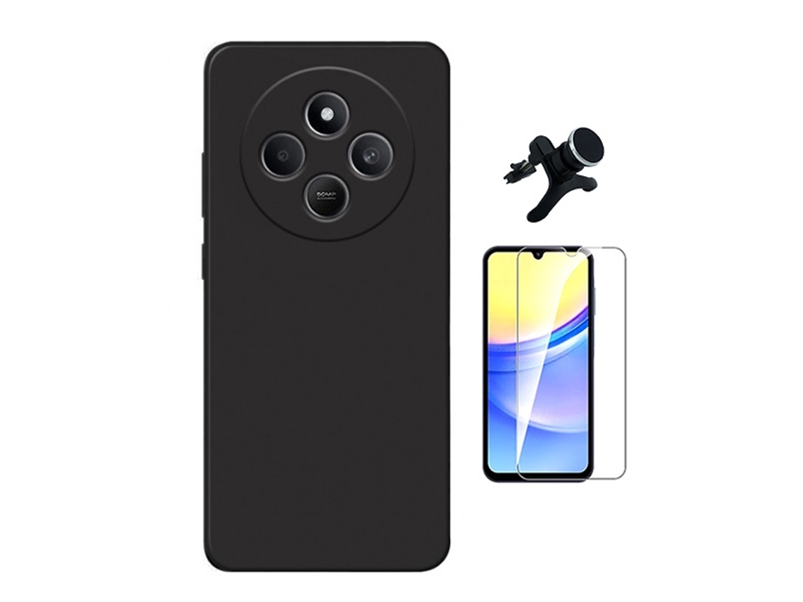 Funda Cleargorilasglass Proteção Carro para Xiaomi Redmi 14C GIFT4ME Resistente Negro