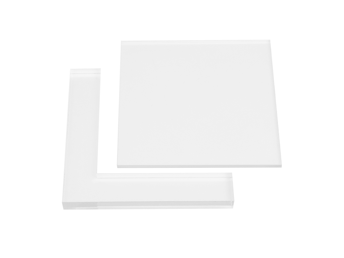 Kit De Posicionadores De Sellos De Acrílico Transparente Para Manualidades (2 Piezas/juego)