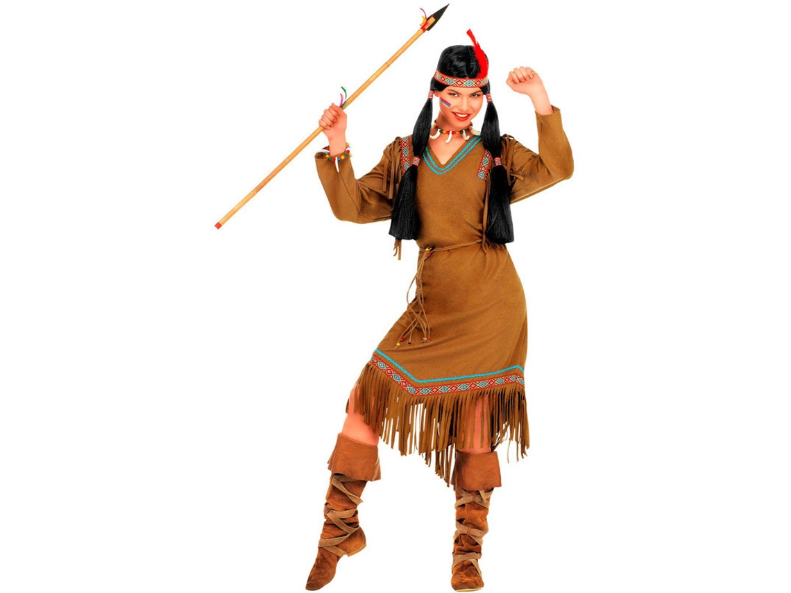 Disfraz de Mujer WIDMANN indio cheyenne con vestido (Tam.: S)