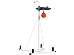 Soporte de boxeo 2 en 1 con saco de velocidad 156x115x224 Blanco