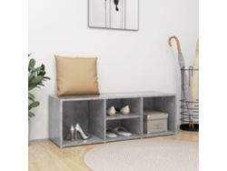 Zapatero Organizador en Contrachapado Gris Cemento 105X35X35 Cm