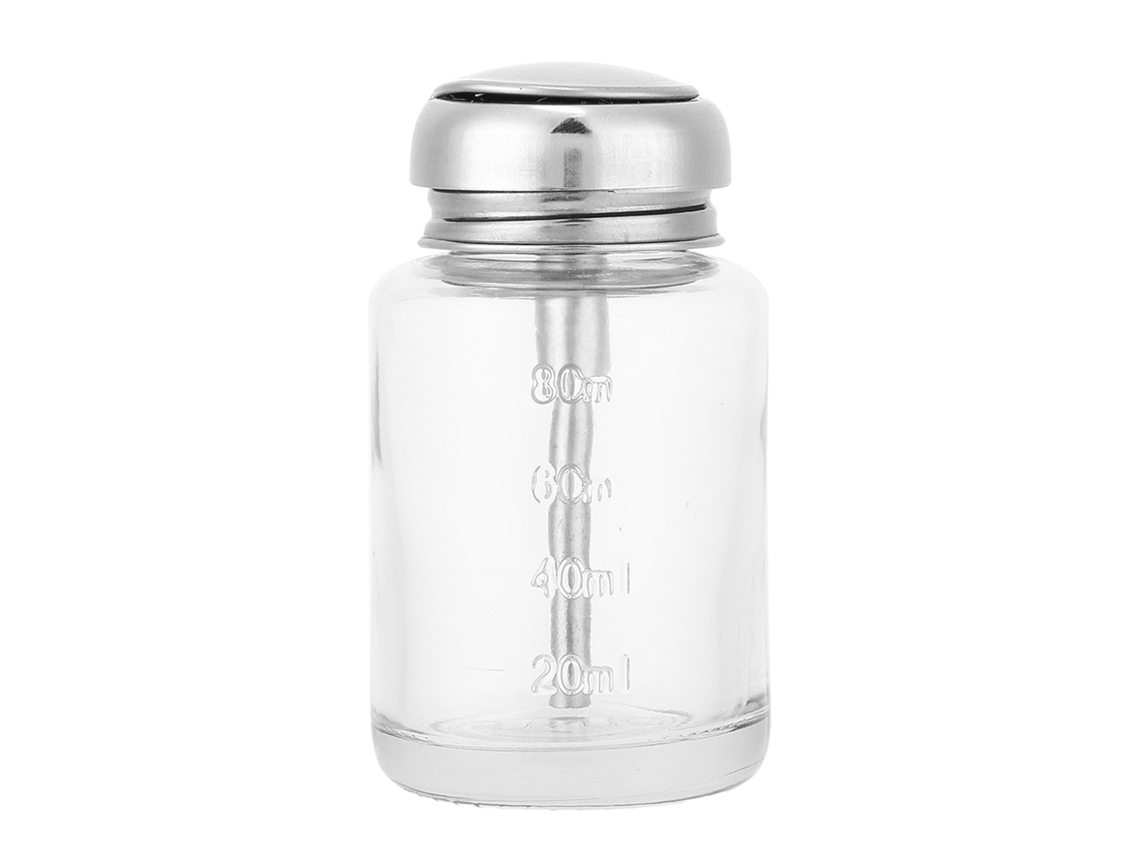 Dispensador profesional de quitaesmalte, envase vacío para manicura, 80 ml.