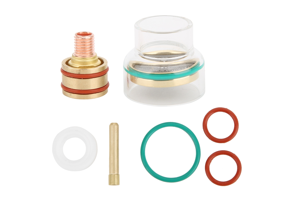 Kit de soldadura TIG TFM53NCN con antorcha, copa de vidrio y chaleco para WP9 WP20 de 3,2 mm