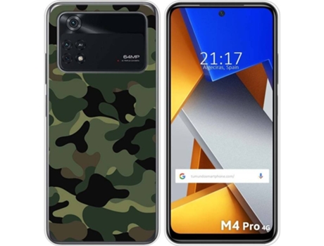 Carcasa para Xiaomi Poco M4 Pro 4G TUMUNDOSMARTPHONE Dibujos Camuflaje Multicolor