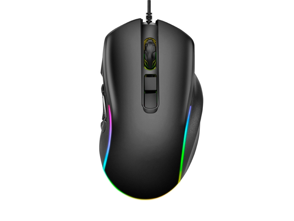 Ratón Para Juegos Rgb Con Cable, 7200 Dpi Ajustables, Macros Personalizables E Iluminación Dinámica.