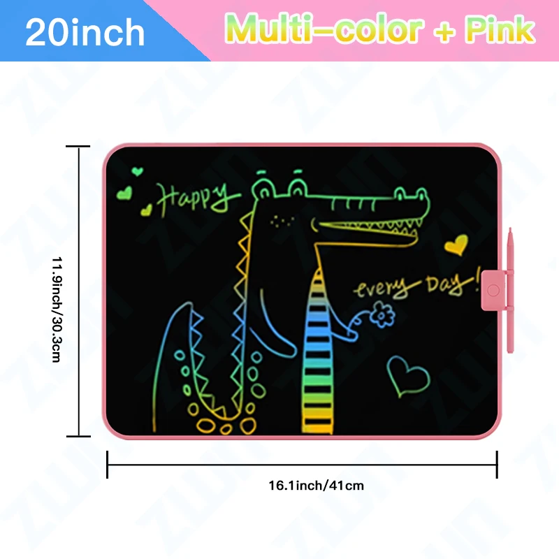 Tableta De Dibujo Lcd De 20 Pulgadas, Herramientas De Arte, Juguete Educativo Para Dibujar Y Aprender.