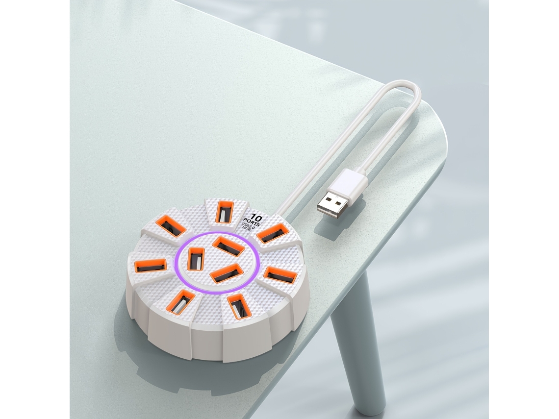 Concentrador Usb 3.0 De Alta Velocidad Hotu Para Portátiles Y Adaptadores De Viaje