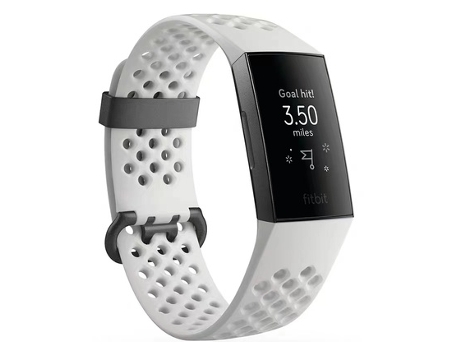 Pulsera de Actividad FITBIT BY GOOGLE Charge 3 Negro Pulsera de Silicona de 40 mm
