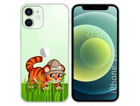 Carcasa iPhone 12 Mini (5.4) TUMUNDOSMARTPHONE Dibujos Transparente Multicolor