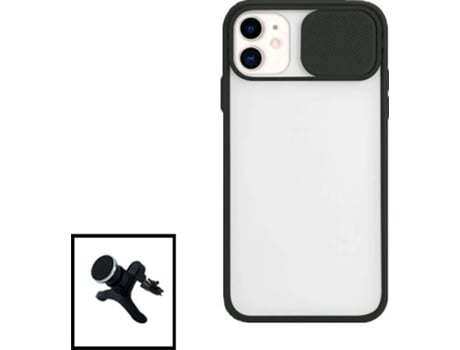 Carcasa + Soporte iphone 12 Pro Max PHONECARE Slide Window Anti Choque Frosted Negro 93913
