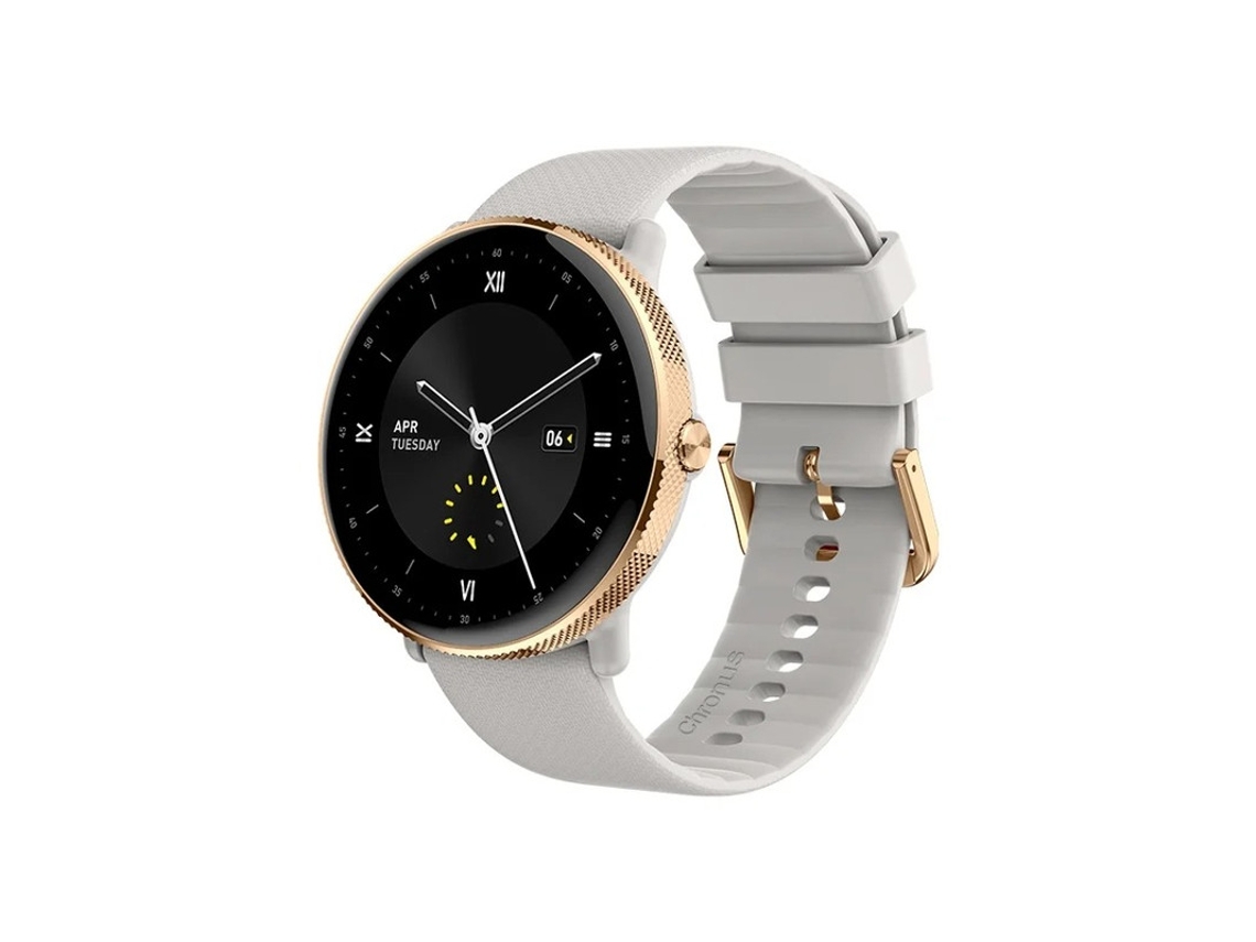 Smartwatch S61 de 1,43 pulgadas con pantalla AMOLED, Bluetooth y llamadas para Android e iOS, dorado.