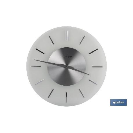 Reloj de pared ø40cm cristal modelo tempio