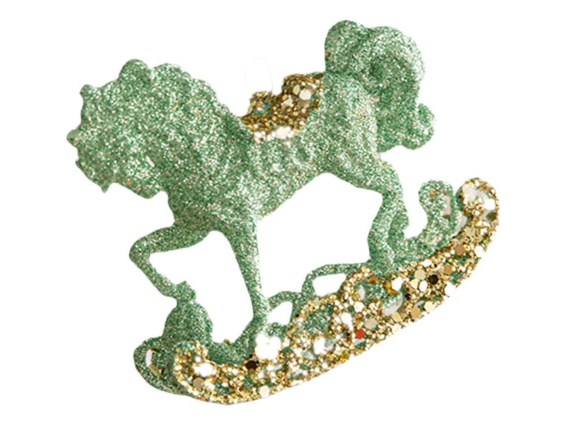 Adorno Colgante Para Árbol De Navidad, 1 Caballo 10x9cm