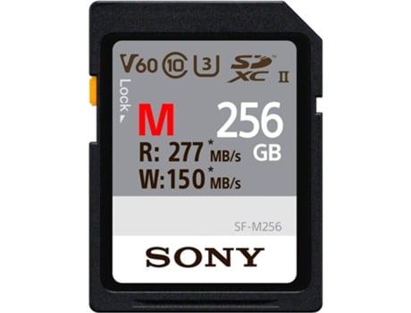 Tarjeta de memoria Sony SDXC Serie M 256Gb Uhs-II Clase 10 U3 V60