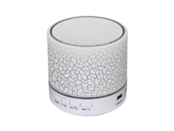 Mini altavoz portátil inalámbrico Bluetooth, altavoz subwoofer estéreo recargable con luz LED blanca Lalamoli