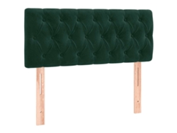 Maison Exclusive - Cabecero De Terciopelo Verde Oscuro 90x7x78/88 Cm