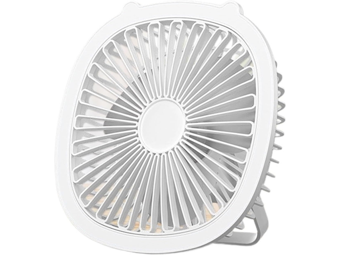 Ventilador De Escritorio Usb Mini Ventilador Portátil Multifuncional Recargable Por Con Luz Led Circulador