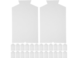 50 Cajas De Cartón Plegables Blancas Para Camisas Y Ropa, Diseño Resistente A Las Arrugas, Superficie Lisa.