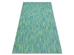 Moderno Fisy Alfombra Sisal 20776 Zigzag, Mezcla Azul (140 x 190 cm)