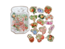 35 pegatinas bonitas de PET de alta transparencia, decorativas, para álbumes de recortes, planificadores, calendarios y frutas.