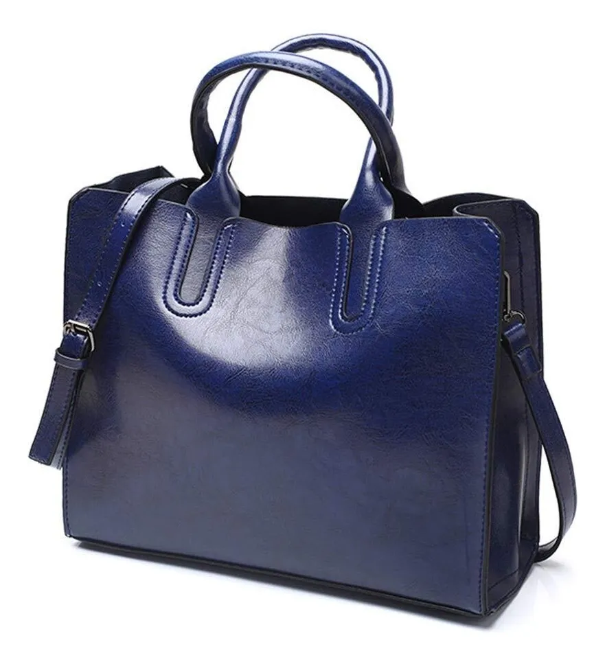 Bolso de mano con asa superior para mujer, bolso de hombro de cuero de moda con Oilvayotoy