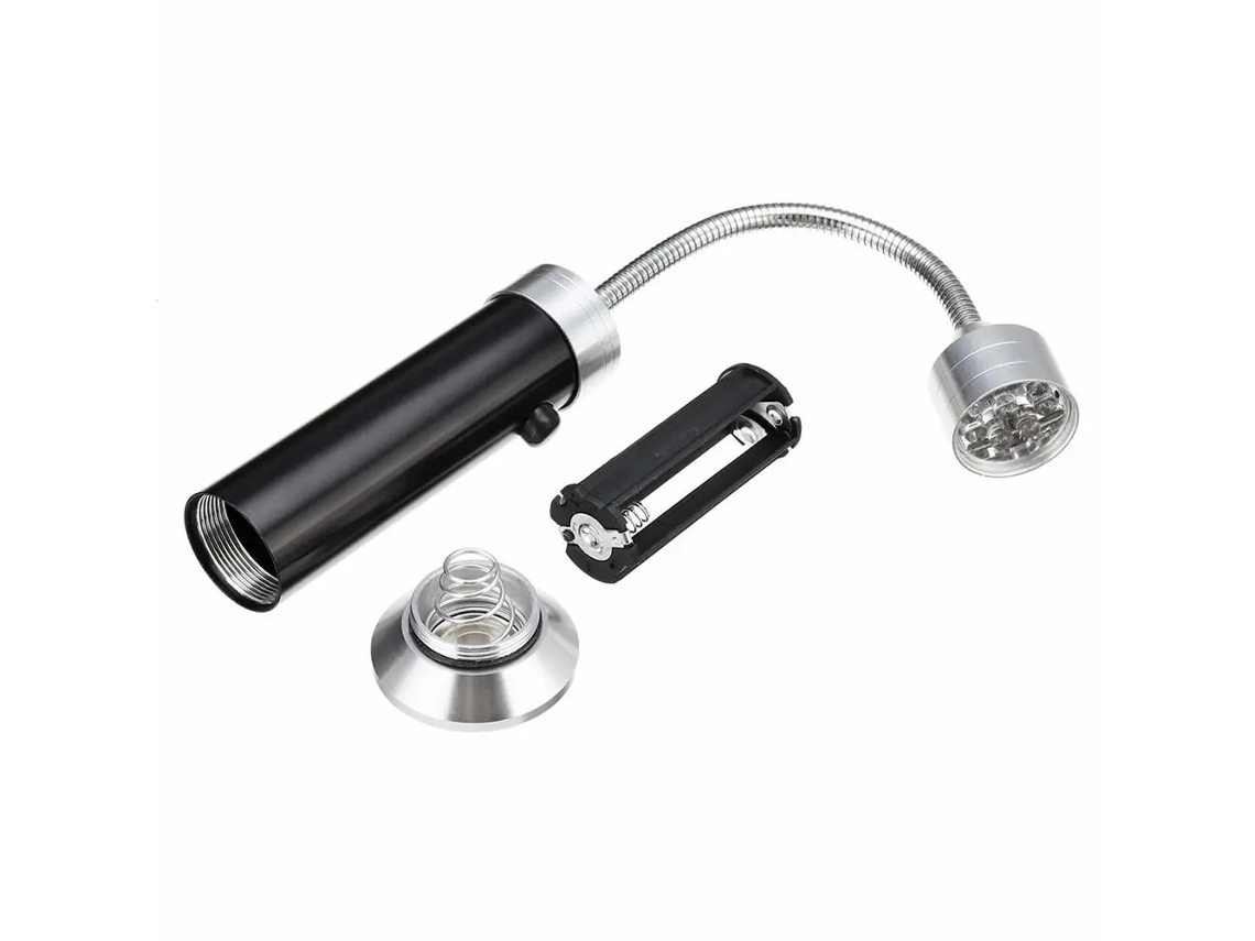 2 Lámparas Led De 9 Luces Para Barbacoa Con Base Magnética, Manguera Flexible, Linterna De Luz Nocturna Para Camping Y Barbacoa.