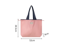 Bolsa de almacenamiento reutilizable y plegable de gran capacidad de Digitallab (rosa)