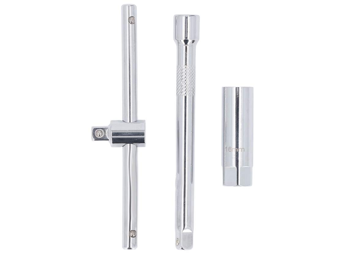 Llave Para Intermitentes De Bujías De Encendido De 16 Mm Con Mango En T De 3/8 De Pulgada, Herramienta De Extracción E Instalación.