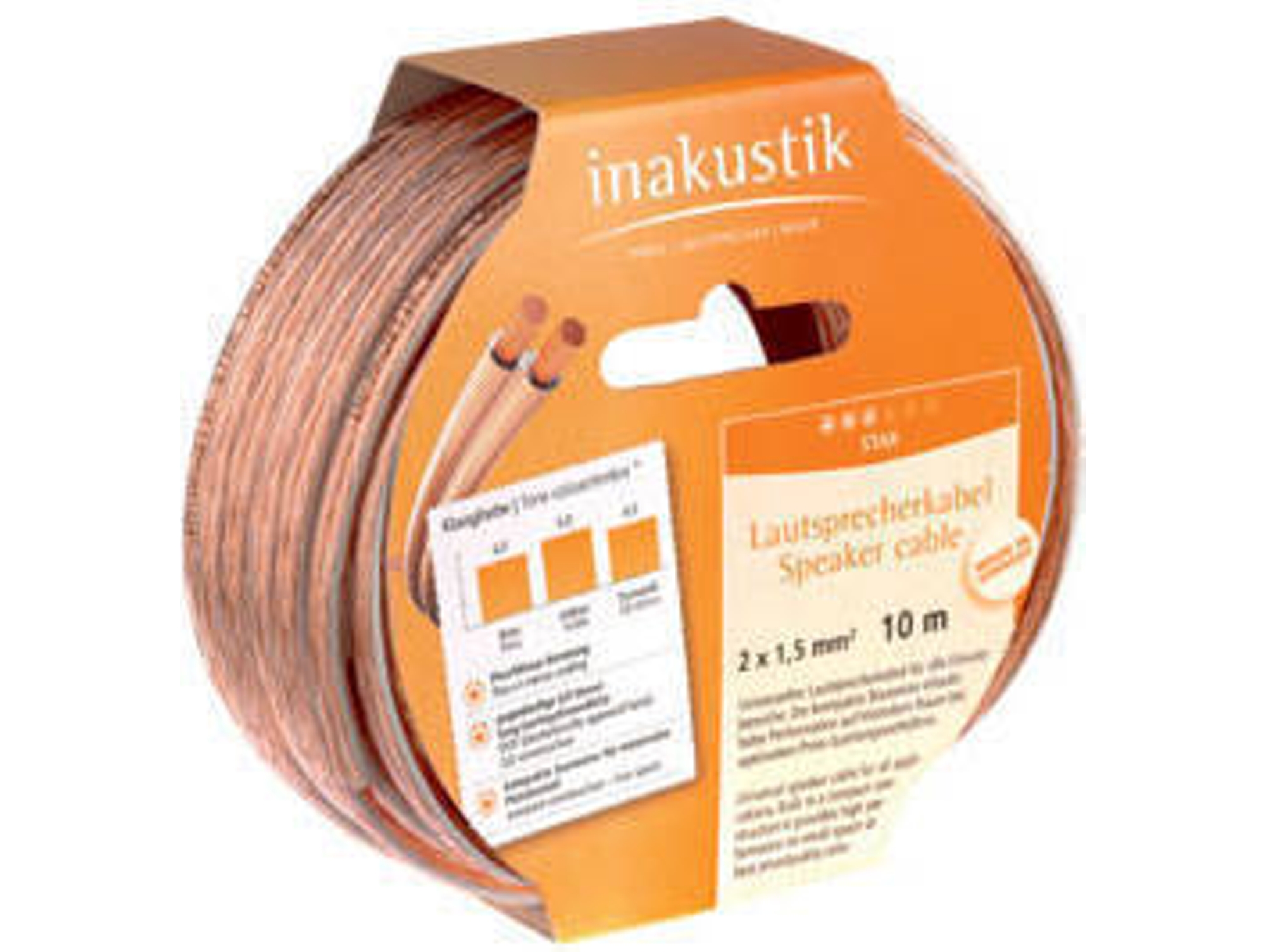 Cable de Audio INAKUSTIK (Transparente)