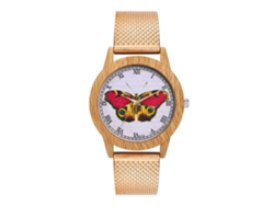 Reloj De Pulsera Unisex De Silicona Con Movimiento De Cuarzo (oro Rosa)