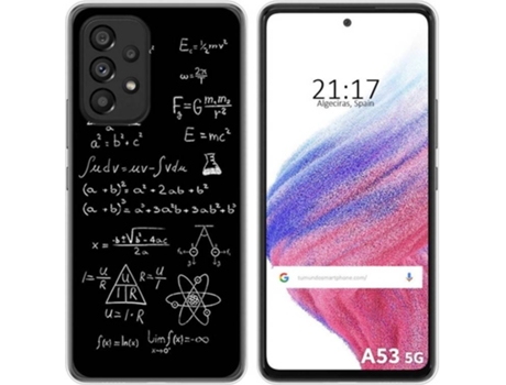 Carcasa para Samsung Galaxy A53 5G TUMUNDOSMARTPHONE Dibujos Formulas Multicolor