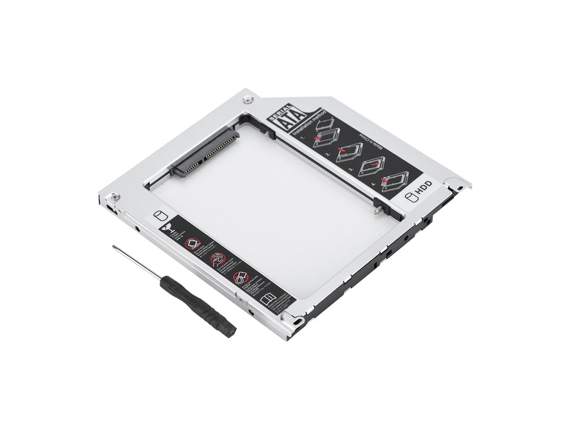 Caddy Para Disco Duro (para Portátiles Apple, Totalmente Hueco De Magnesio-aluminio)
