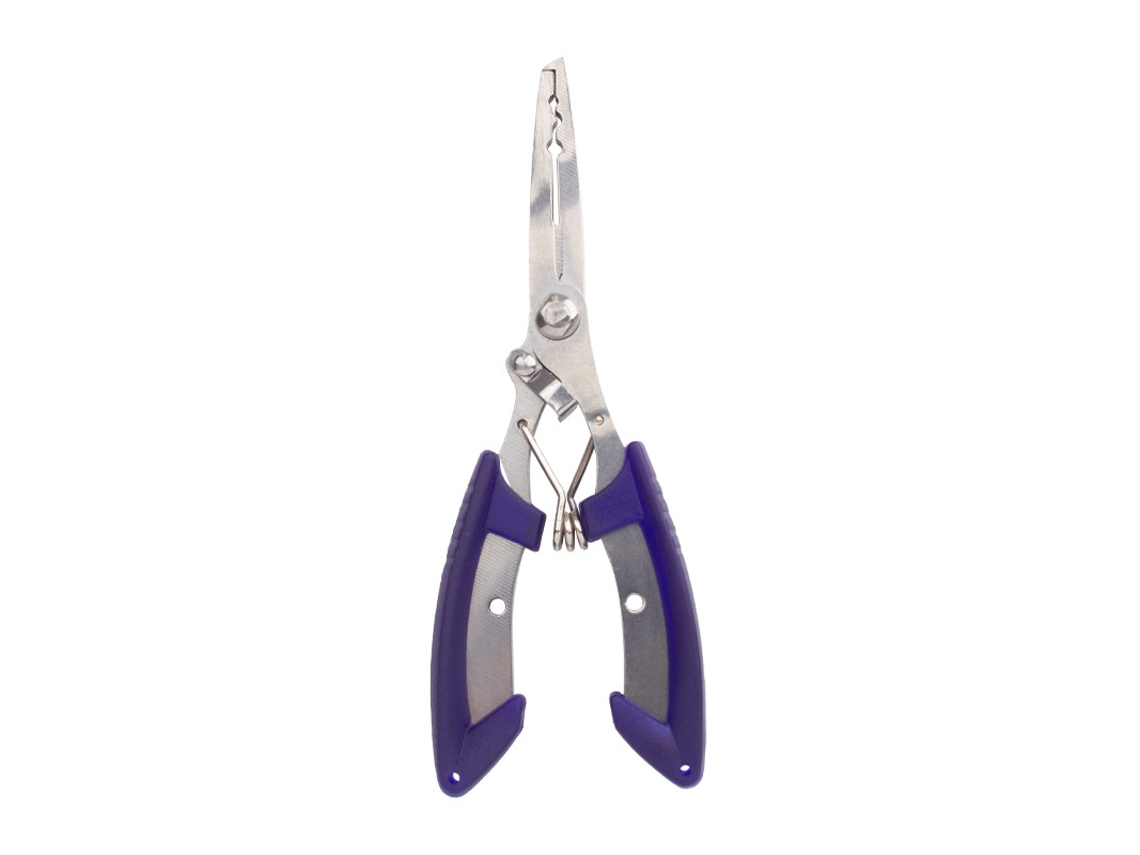 Aguja De Pesca De Acero Inoxidable (azul Oscuro) Con Mango Antideslizante Y Extractor De Anzuelos (multifuncional)