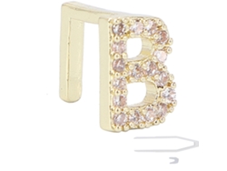 Dientes De Hip Hop Letras B Oro Removibles Para Halloween Fiesta Cosplay Accesorios