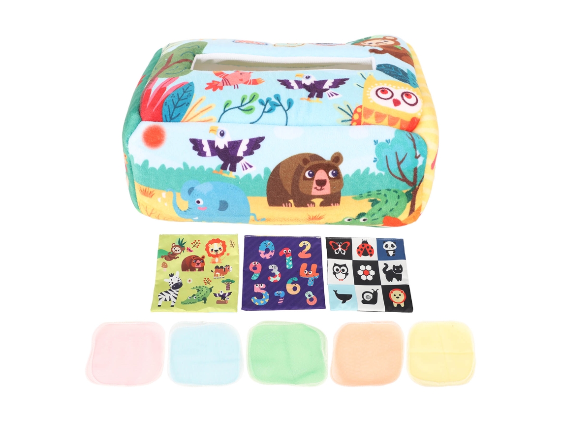 Caja De Papel Higiénico Sensorial Para Bebés, Juguete De Algodón Suave Y Alta Elasticidad.