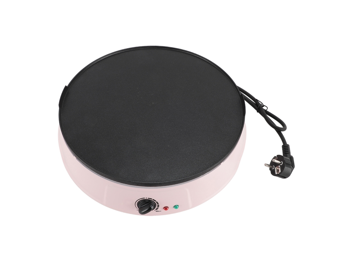 Máquina Eléctrica Antiadherente Para Hacer Panqueques, 1200 W, Resistente A Altas Temperaturas, Con Plato De 30 Cm.