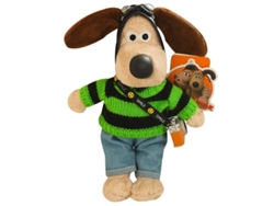 Bichinho De Pelúcia Cachorro Fofo Aviador Chaveiro De Pelúcia Boneco Fantasiado Presente De Aniversário - Suéter Listrado Verde + Chapéu + Câmera