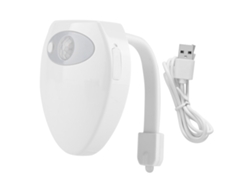 Mini luminária de banheiro com carregamento USB, luz noturna com sensor de movimento