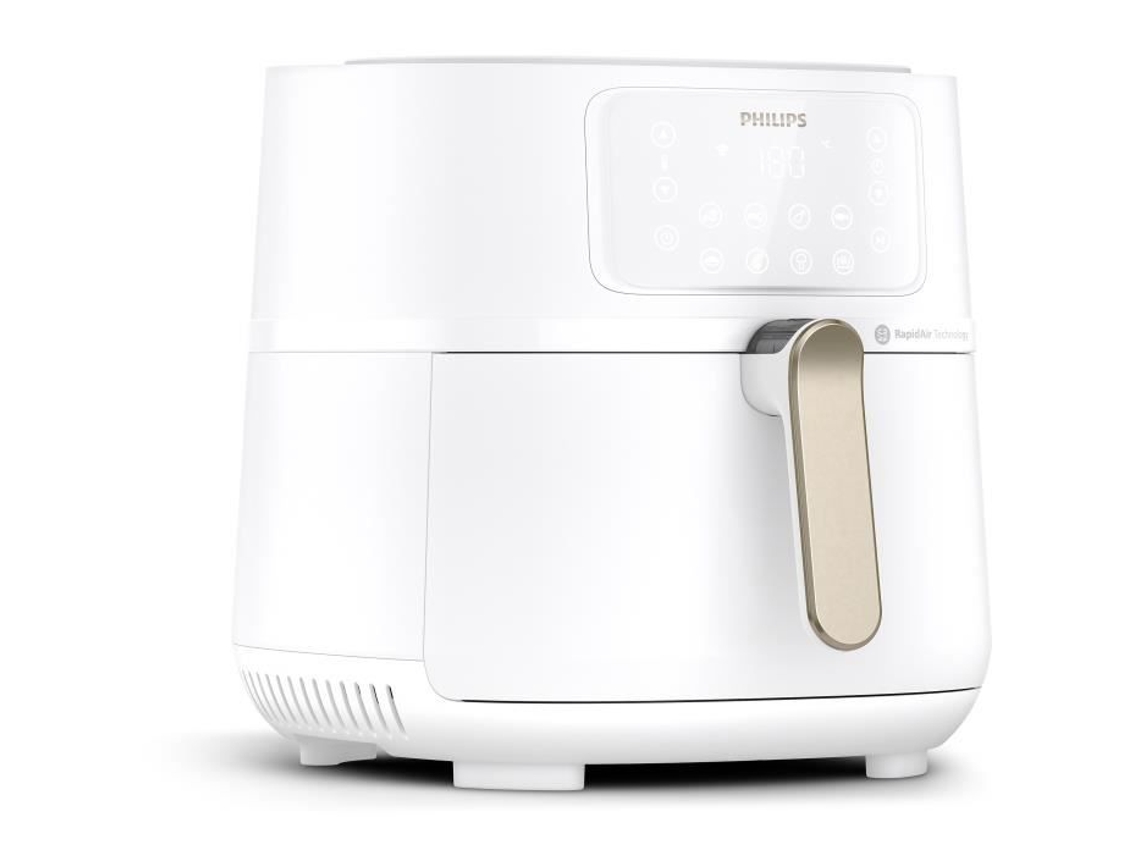Philips Airfryer Serie 5000, control por aplicación, 1,4 kg, color blanco (hd9285/00)