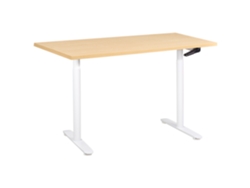 Secretária De Pé Ajustável Manualmente Destinas Castanho Claro/branco 120 Cm 72 Cm